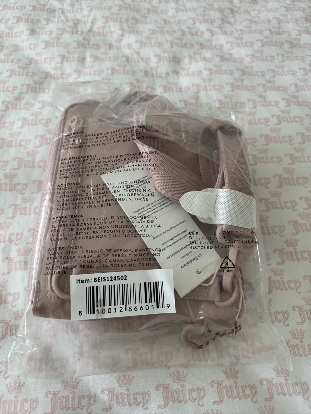 BEIS atlas pink sports sling bag - Picture 4 of 4